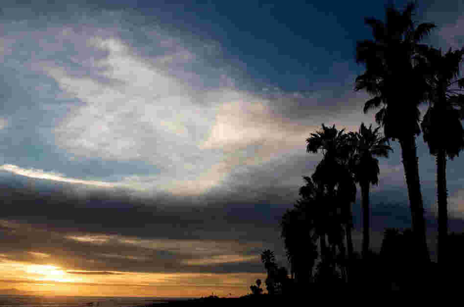 The sunsets over Surfers Point in Ventura, Calif.