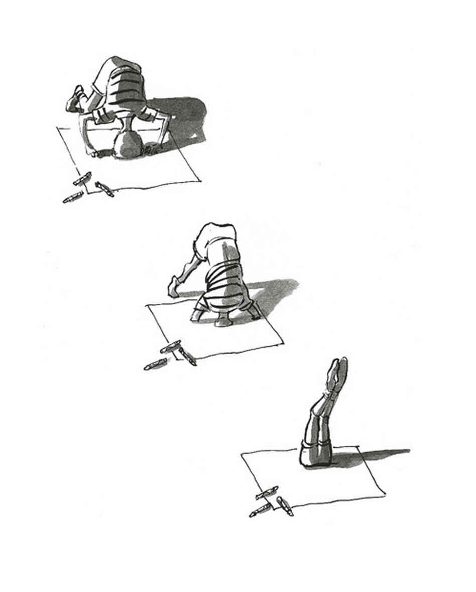 A boy diving into a book. A boy diving into a book.