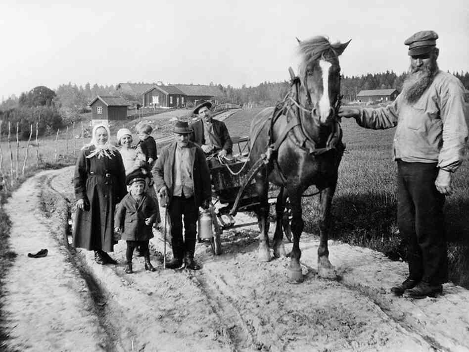 A family near Karsta, Sweden, in the 1930s. Did their ancient forebears hail from the Mediterranean?