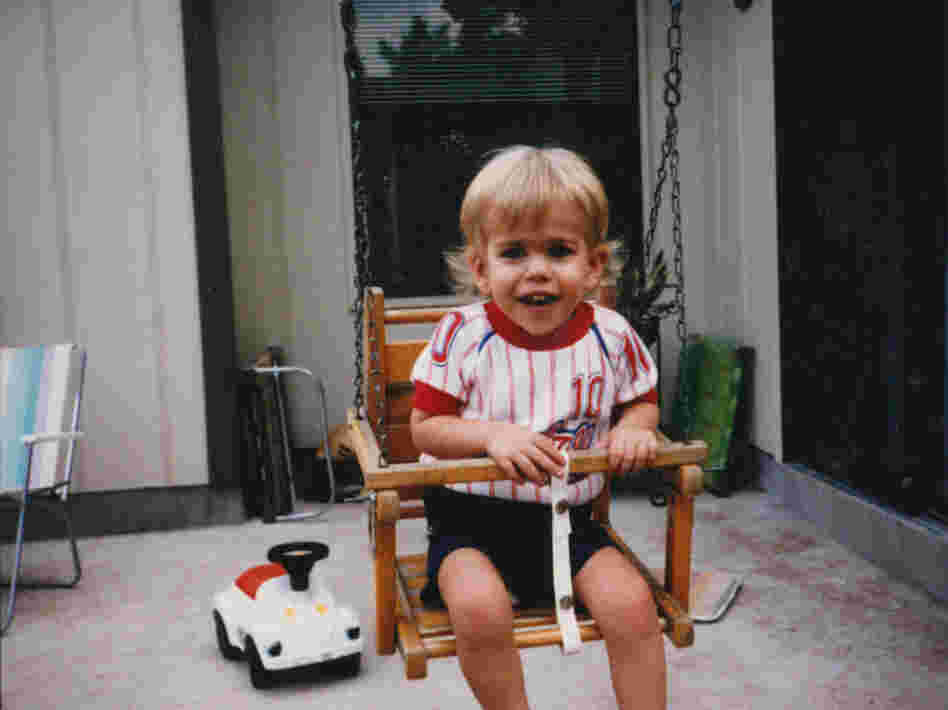Eric Morton's mother was killed in their home, a year after this photograph was taken.
