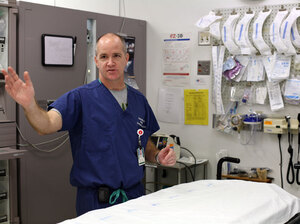 Dr. Mark Baker and his team at Children's Hospital in Birmingham, Ala., treated 60 children the night of April 27, 2011, when an outbreak of tornadoes roared across the Southeast. Dr. Mark Baker and his team at Children's Hospital in Birmingham, Ala., treated 60 children the night of April 27, 2011, when an outbreak of tornadoes roared across the Southeast.