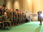 Wounded Warrior Battalions have been set up to help troops returning from combat recover from their injuries. But recent Pentagon reviews have found a pattern of overmedication in such battalions. Here, Marines assigned to Wounded Warrior Battalion East at Walter Reed National Military Medical Center in Bethesda, Md., graduate from a training course in January. Wounded Warrior Battalions have been set up to help troops returning from combat recover from their injuries. But recent Pentagon reviews have found a pattern of overmedication in such battalions. Here, Marines assigned to Wounded Warrior Battalion East at Walter Reed National Military Medical Center in Bethesda, Md., graduate from a training course in January.