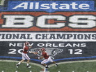 Alabama quarterback A.J. McCarron, left, hands off to running back Trent Richardson during the BCS National Championship college football game against LSU in New Orleans last January. Alabama quarterback A.J. McCarron, left, hands off to running back Trent Richardson during the BCS National Championship college football game against LSU in New Orleans last January.