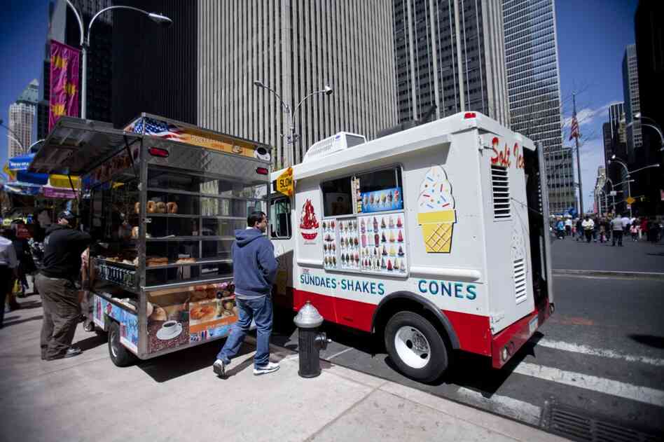 You should be located in an area with fewer food carts. If there are others, they should be complementary carts rather than competitors.