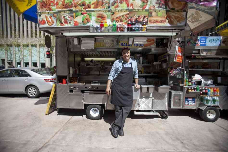 Being on the sunny side of the street encourages people to linger. Wide sidewalks also make lines less intrusive.