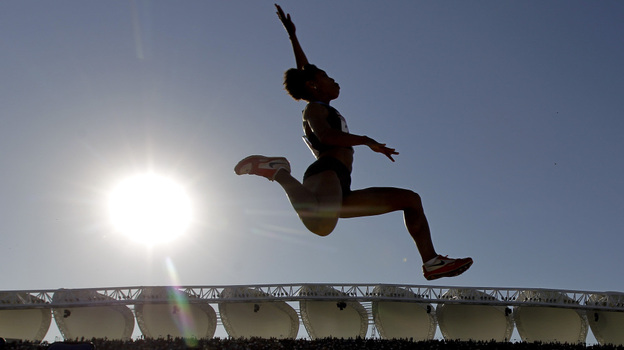 Shameka Marshall won the silver medal in the long jump at the Pan American Games in Mexico last October. At 28, Marshall may be making her final push to be on the U.S. Olympic team.