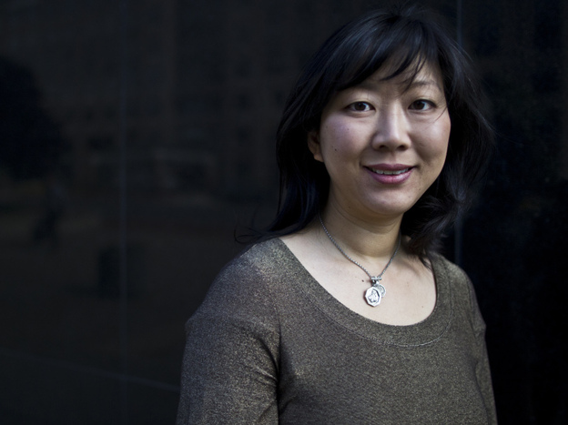 Monica Youn visits NPR headquarters in Washington on Friday.