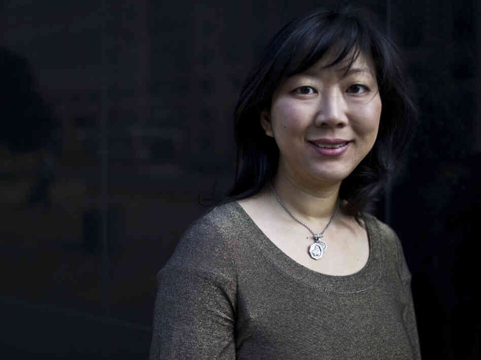 Monica Youn visits NPR headquarters in Washington on Friday.