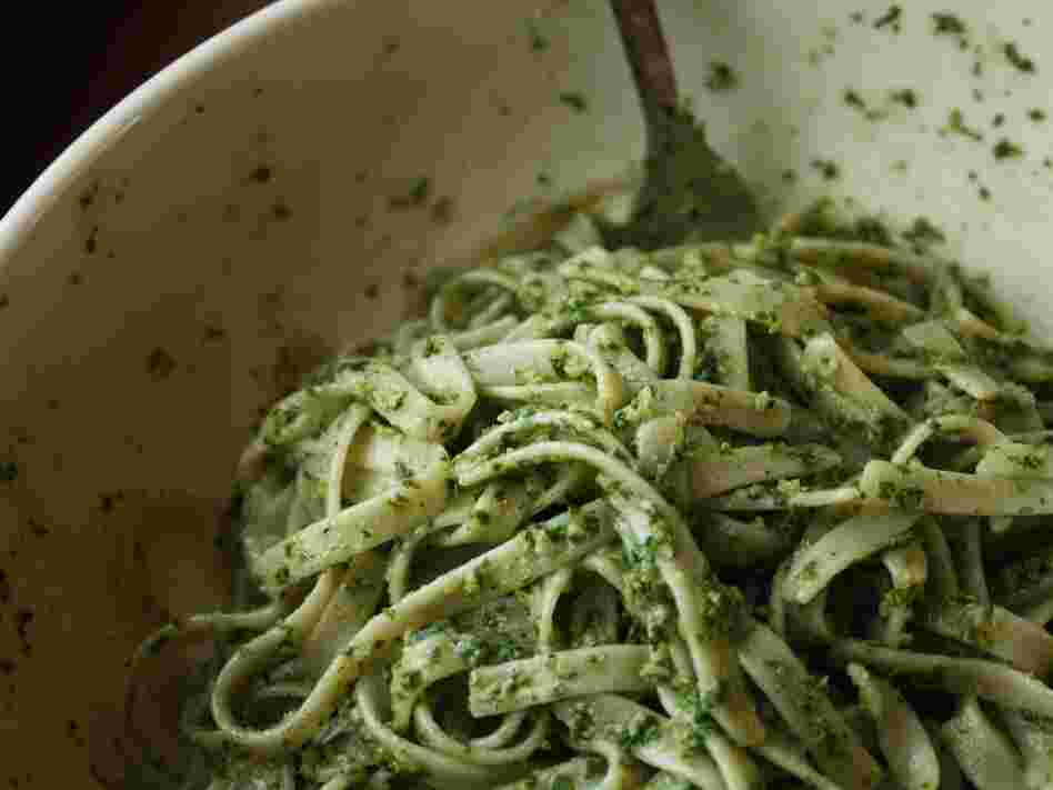 This pesto originated in the wilds of a Pittsburgh backyard.
