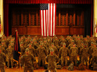 The National Guard's 182nd Infantry Regiment returned home in March from a year in Afghanistan. One in three said they were unemployed or looking for work. The National Guard's 182nd Infantry Regiment returned home in March from a year in Afghanistan. One in three said they were unemployed or looking for work.
