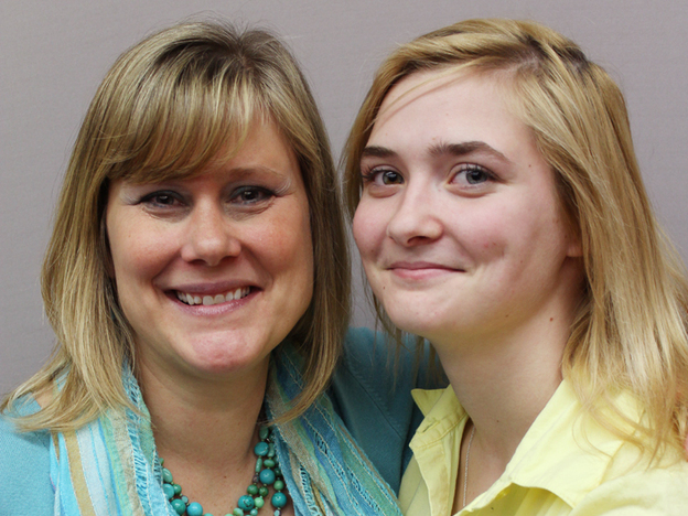 Kate Musick (left) taught Harlee Patrick in elementary school in Gloucester, Va.