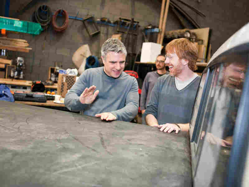 Co-composer Trey Anastasio of the band Phish (right) and director Neil Pepe at a rehearsal for the show. Co-composer Trey Anastasio of the band Phish (right) and director Neil Pepe at a rehearsal for the show.