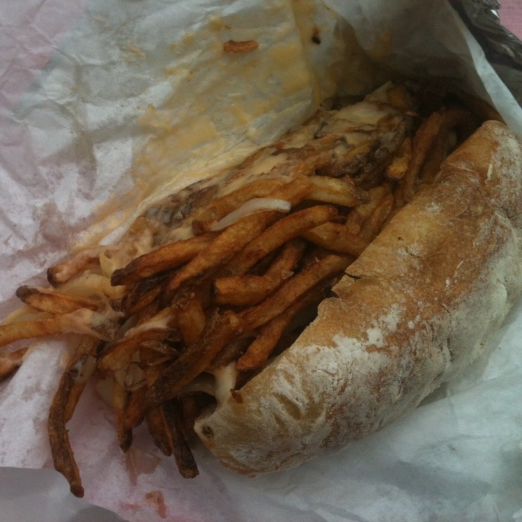 That's a really big sandwich.