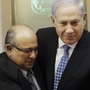 Israeli Prime Minister Benjamin Netanyahu embraces Meir Dagan, the then-outgoing chief of the Mossad intelligence agency, in January 2011. Dagan is among former security chiefs who have recently criticized Netanyahu, saying he has exaggerated the urgency of the threat posed by Iran's nuclear program. Israeli Prime Minister Benjamin Netanyahu embraces Meir Dagan, the then-outgoing chief of the Mossad intelligence agency, in January 2011. Dagan is among former security chiefs who have recently criticized Netanyahu, saying he has exaggerated the urgency of the threat posed by Iran's nuclear program.