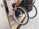 Compared to Berlin, Miriam Widman found her hometown, New York City, lacking in handicap access to public transportation. Compared to Berlin, Miriam Widman found her hometown, New York City, lacking in handicap access to public transportation.