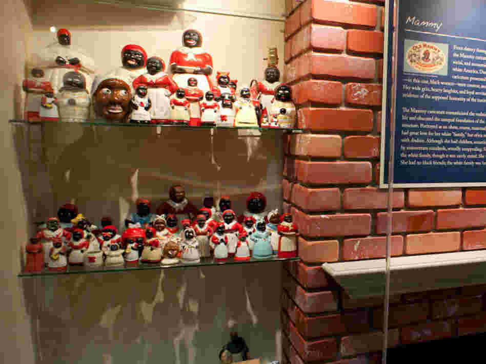 According to the museum, the Jim Crow era's "mammy" imagery presented the idea that black women were content — even happy — as slaves.