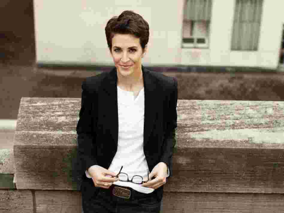 Rachel Maddow hosts the nightly news talk show The Rachel Maddow Show on MSNBC.