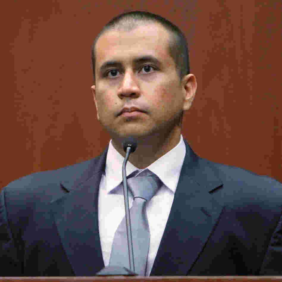 George Zimmerman during his bond hearing in a Seminole County, Fla., courtroom on April 20.