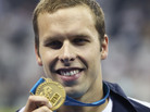 Gold medalist Alexander Dale Oen of Norway with his medal at last July's World Championships in Shanghai. Gold medalist Alexander Dale Oen of Norway with his medal at last July's World Championships in Shanghai.