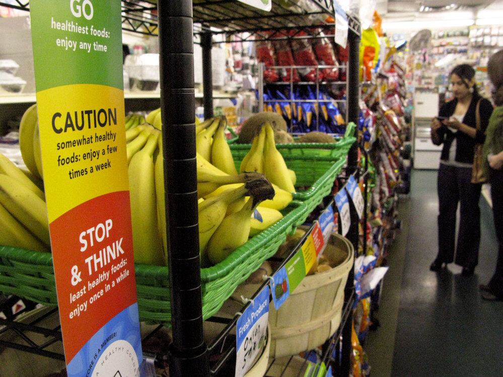 Symbols like these are designed to help shoppers make healthier choices