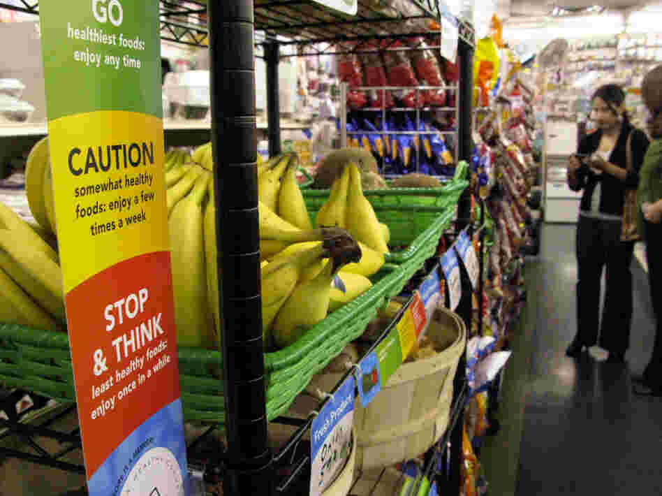 Symbols like these are designed to help shoppers make healthier choices