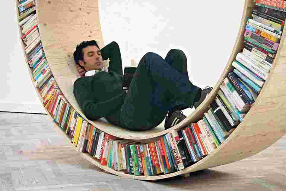 Archive: The Archive series from Danish design studio David Garcia examines the physical weight of information, and the relationship between books and humans.