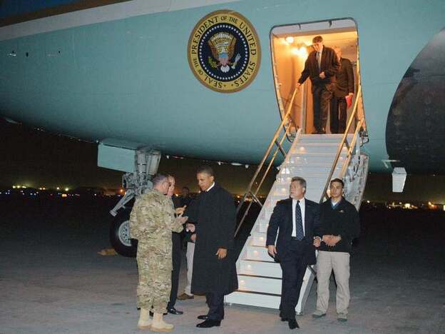 President Obama gets a chance to showcase his national security credentials during a surprise visit to Afghanistan on the anniversary of Osama bin Laden's death at the hands of the U.S. military.