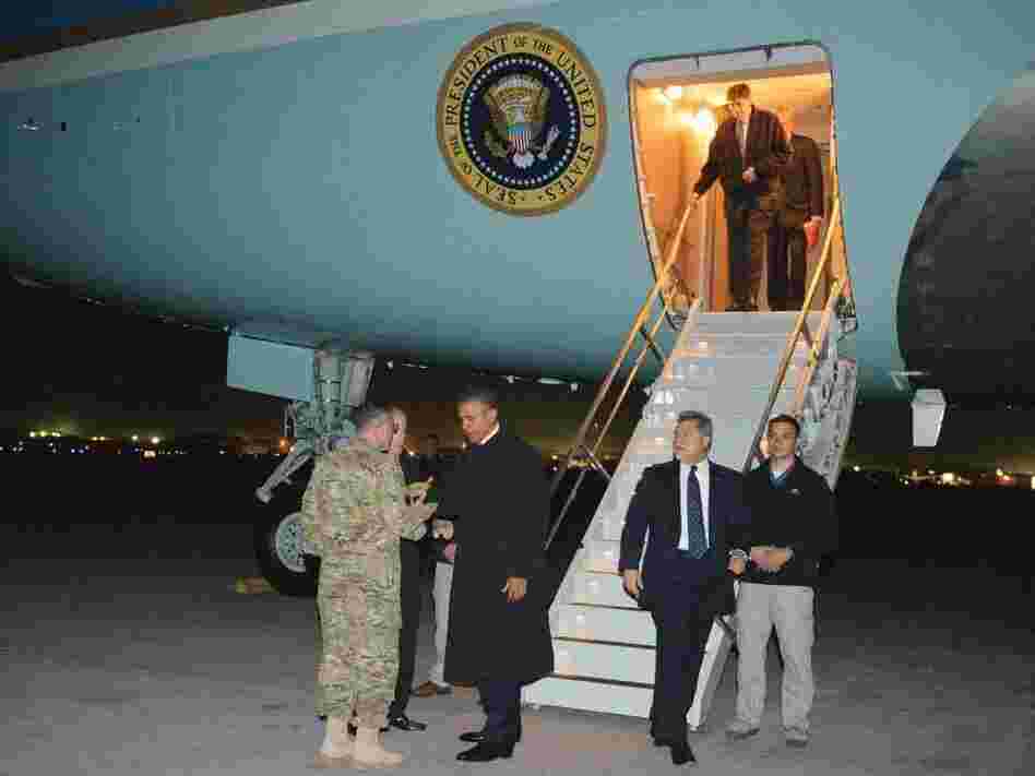 President Obama gets a chance to showcase his national security credentials during a surprise visit to Afghanistan on the anniversary of Osama bin Laden's death at the hands of the U.S. military.