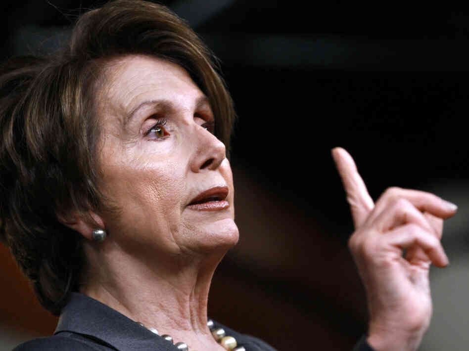 House Minority Leader Nancy Pelosi speaks at a news conference on Capitol Hill in Washington last week.