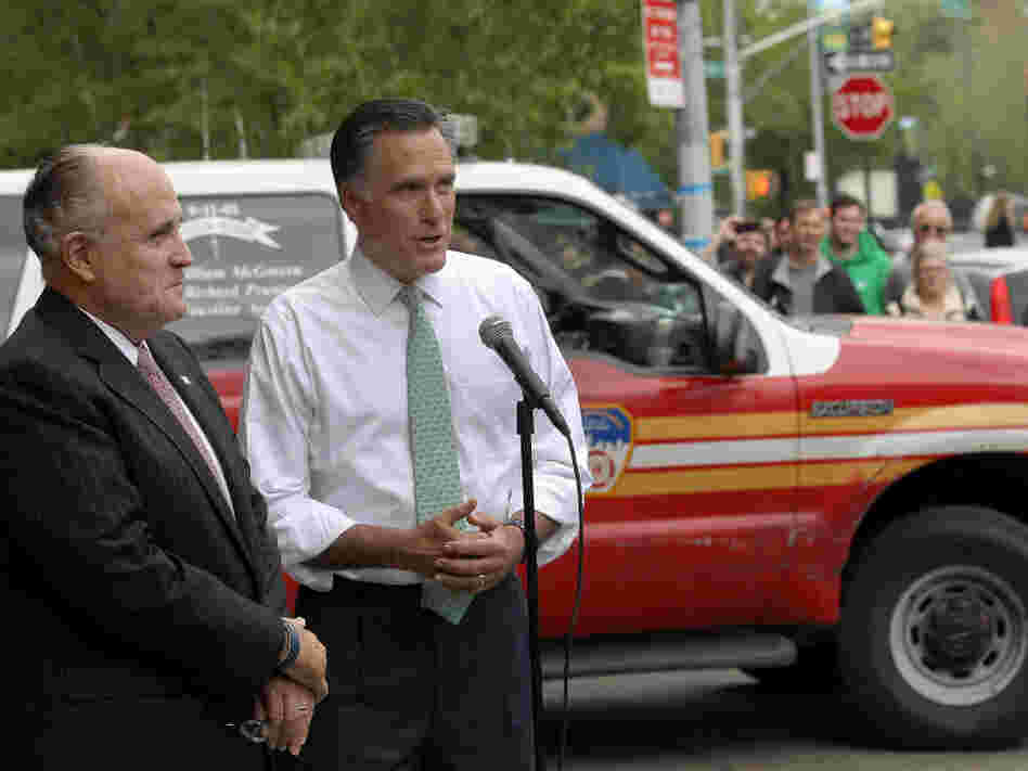 While Obama was in Afghanistan, Mitt Romney marked the anniversary of Osama bin Laden's death at a campaign photo op at a New York City fire station with 9/11 ties.