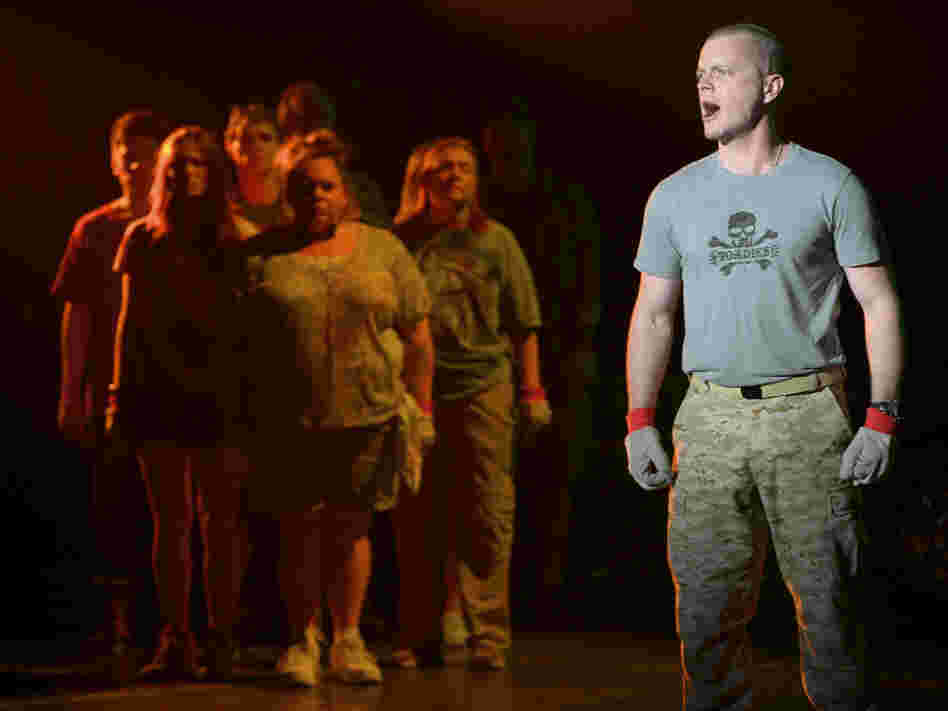 David Larsen plays a former Marine drawing strength from his training to endure the contest. The musical explores what drives each character to be there and stay through the ordeal.
