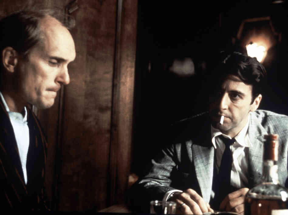 Robert Duvall and Al Pacino in a scene from The Godfather Part II.