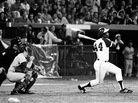 Hank Aaron breaks Babe Ruth's record for career home runs as he hits No. 715 at Atlanta-Fulton County Stadium on April 8, 1974, on his way to a career 755 home runs. Research suggests that in a wide variety of professions, including collegiate and professional sports, a small but significant number of individuals perform exceedingly well and the rest of individuals' performance trails off. Hank Aaron breaks Babe Ruth's record for career home runs as he hits No. 715 at Atlanta-Fulton County Stadium on April 8, 1974, on his way to a career 755 home runs. Research suggests that in a wide variety of professions, including collegiate and professional sports, a small but significant number of individuals perform exceedingly well and the rest of individuals' performance trails off.