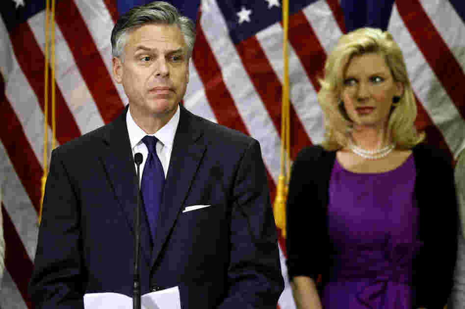 JON HUNTSMANAnnouncement: Jan. 16, 2012Six days after calling a third-place finish in the New Hampshire primary his "ticket to ride," the former Utah governor left the race and endorsed his fellow Mormon and longtime rival. "Today I am suspending my campaign for the presidency. I believe it is now time for our party to unite around the candidate best equipped to d...