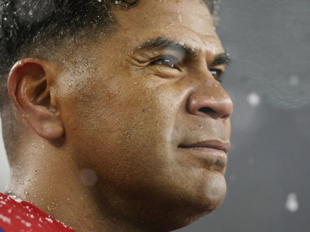 Junior Seau in 2009, when he played with the New England Patriots.