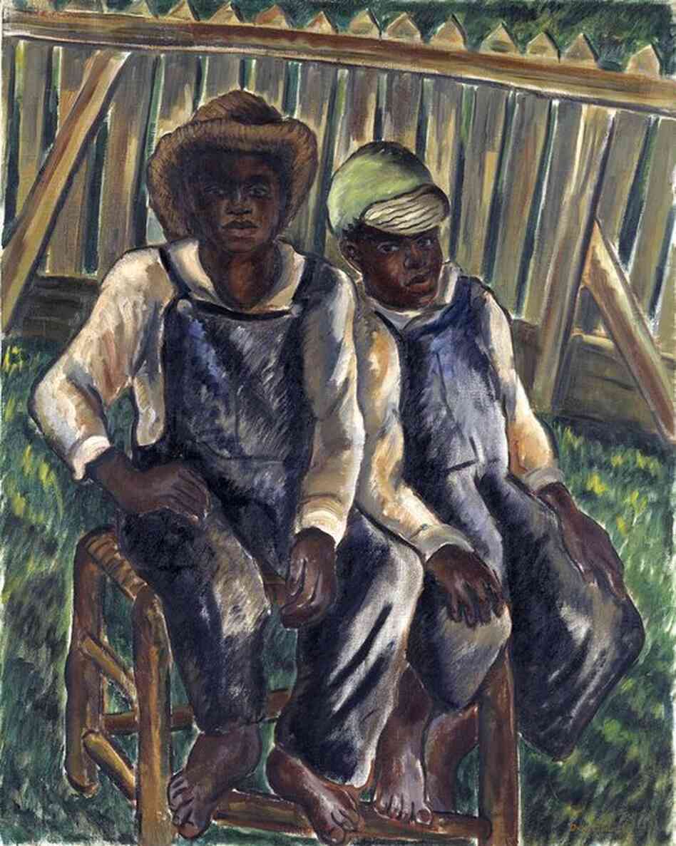 Malvin Gray Johnson, Brothers, 1934, oil 
