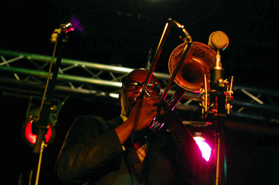 Ernest Stuart, founder of the Center City Jazz Festival, performs during a mid-afternoon set with his quartet.