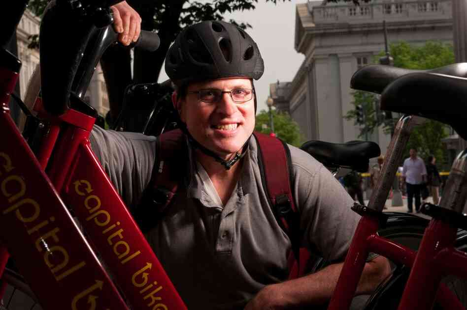 Tom Suppan, a "bicyclist by nature," rarely rides without a helmet. "I've fallen too often not to wear one," he says. "If I hadn't had the helmet on, I'd have been in bad shape."