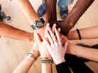 Hands in a circle