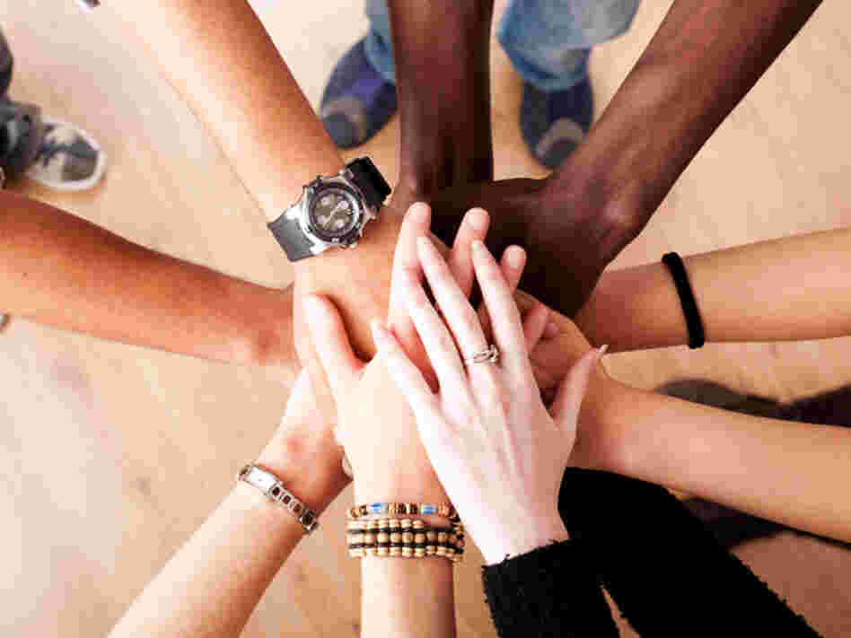 Hands in a circle