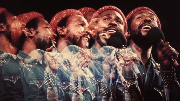 Detail of cover art from the 1974 album Marvin Gaye Live! (Album cover)