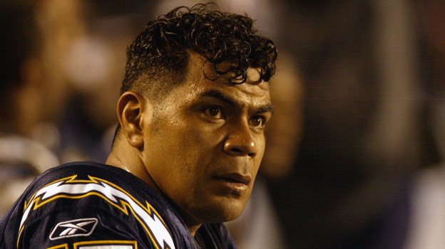Junior Seau in 2002, when he was with the San Diego Chargers. (Getty Images)