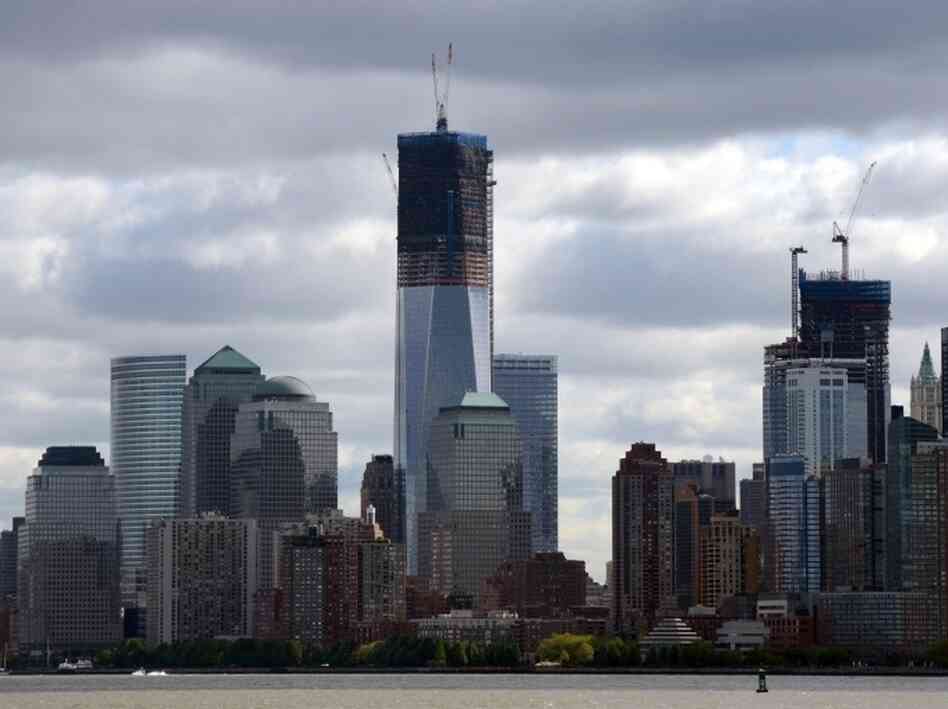 Rising above the Manhattan skyline: 1 World Trade Center.