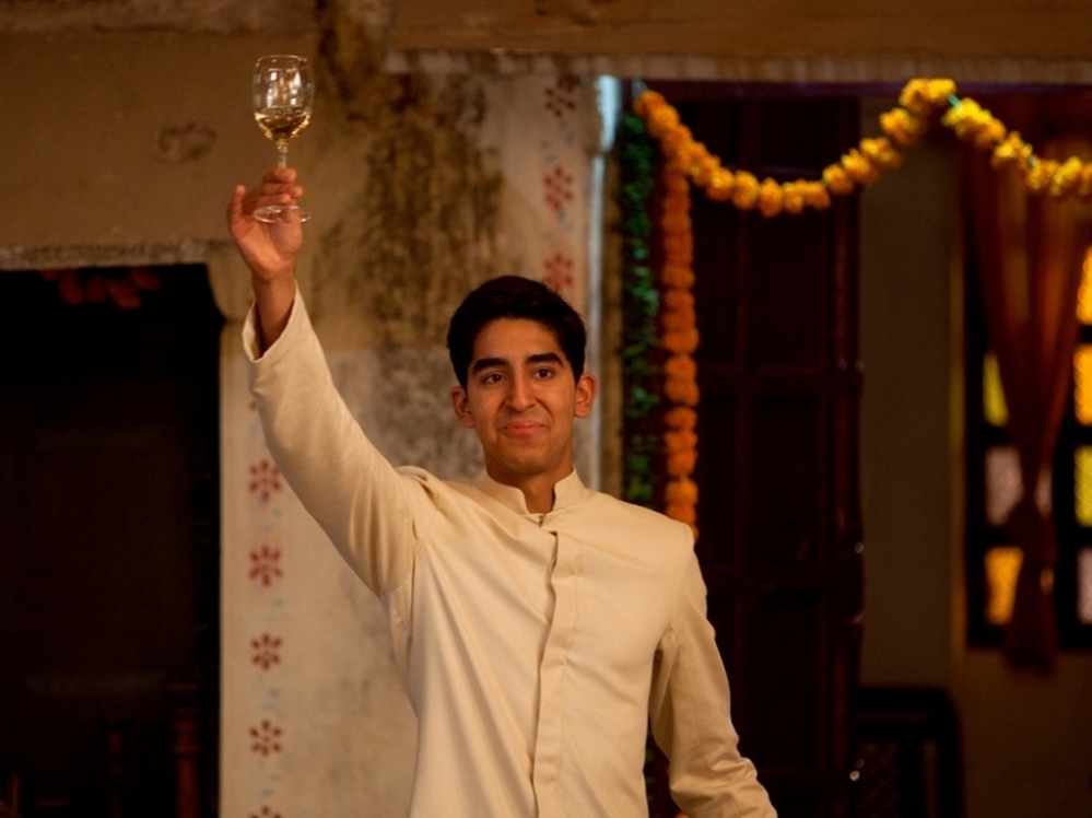Dev Patel as "Sonny" on the set of The Best Exotic Marigold Hotel. 