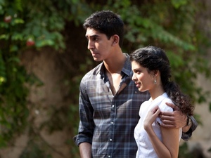 Dev Patel as Sonny and Tena Desae as Sunaina on the set of The Best Exotic Marigold Hotel. Dev Patel as Sonny and Tena Desae as Sunaina on the set of The Best Exotic Marigold Hotel.