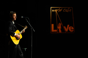 Walkmen frontman Hamilton Leithauser and the World Cafe Live sign do a heartbreaking duet about the forbidden love between a man and iconography.