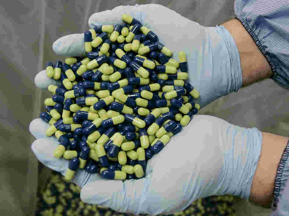 A technician at an Eli Lilly & Co. factory holds capsules of Cymbalta, an antidepressant. A brazen theft at a company warehouse in Connecticut two years ago appears to have been solved. A technician at an Eli Lilly & Co. factory holds capsules of Cymbalta, an antidepressant. A brazen theft at a company warehouse in Connecticut two years ago appears to have been solved.