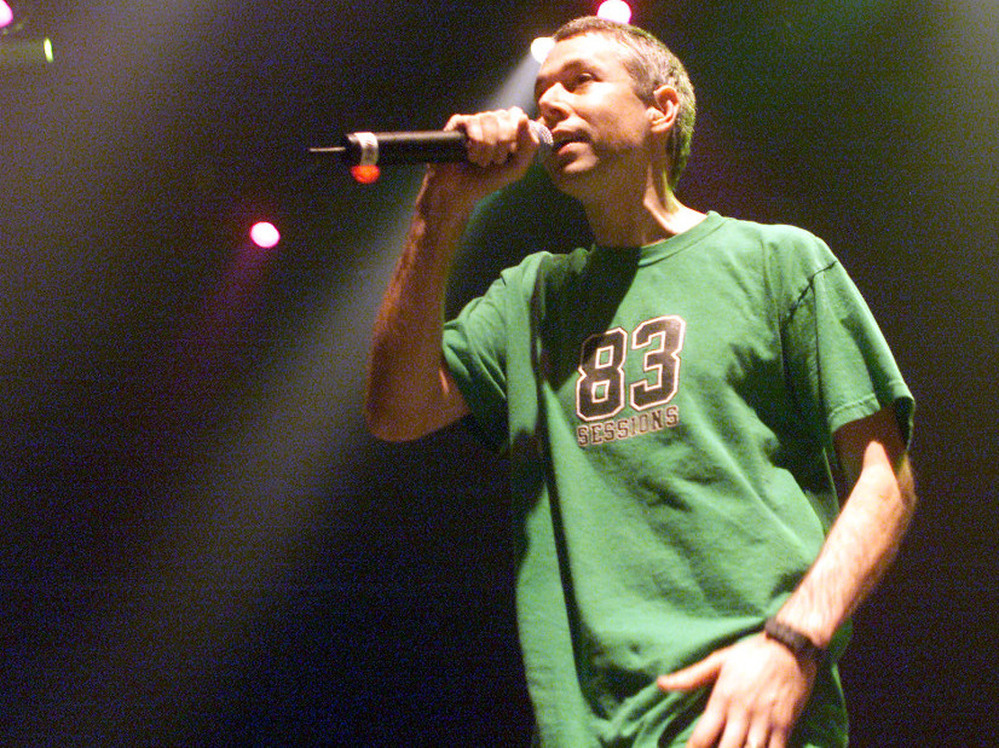 Adam Yauch of the Beastie Boys during a 2001 performance in New York City.