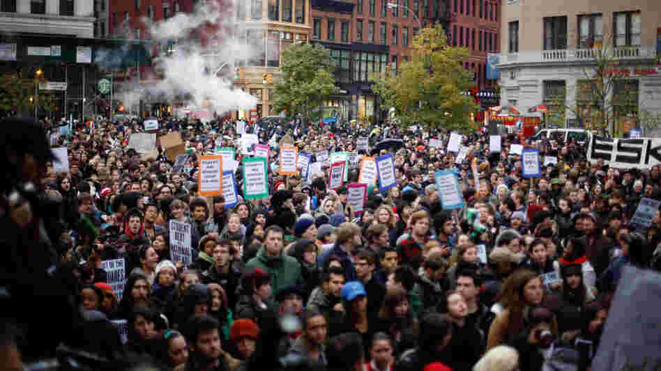 An Occupy Wall Street gathering in Union Square, Nov. 17, 2011. An Occupy Wall Street gathering in Union Square, Nov. 17, 2011.