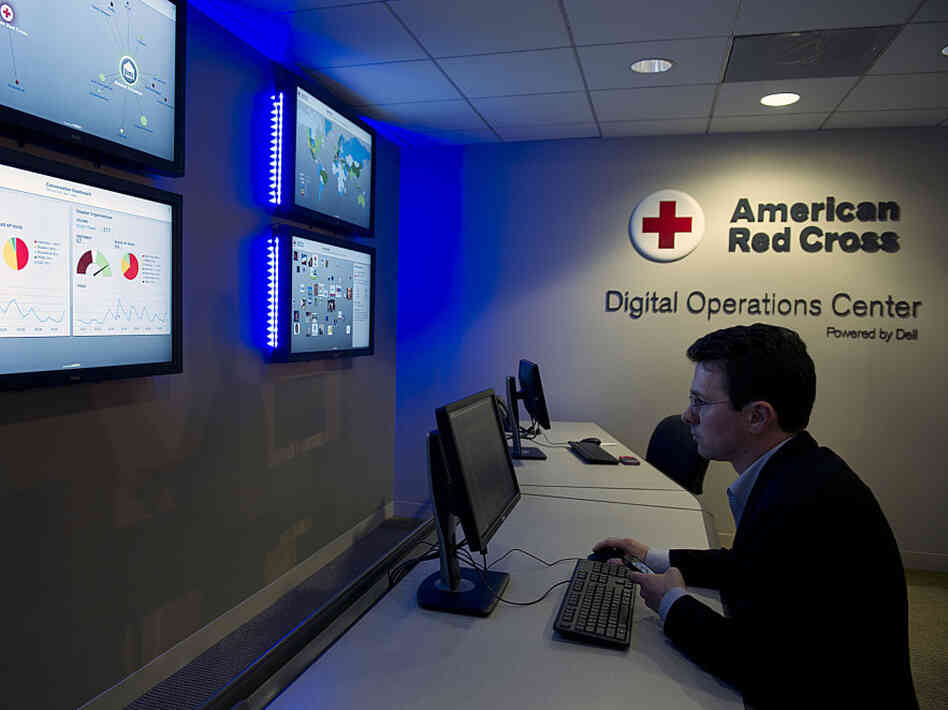 The American Red Cross recently unveiled a Digital Operations Center in Washington, D.C., which is devoted to disaster relief and uses social media to help empower stricken communities. The American Red Cross recently unveiled a Digital Operations Center in Washington, D.C., which is devoted to disaster relief and uses social media to help empower stricken communities.